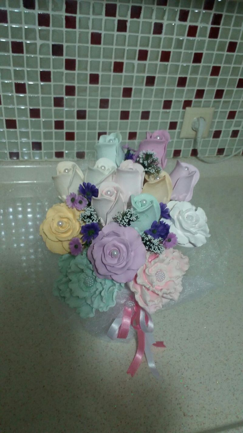 kokulu taş çiçek buketi3